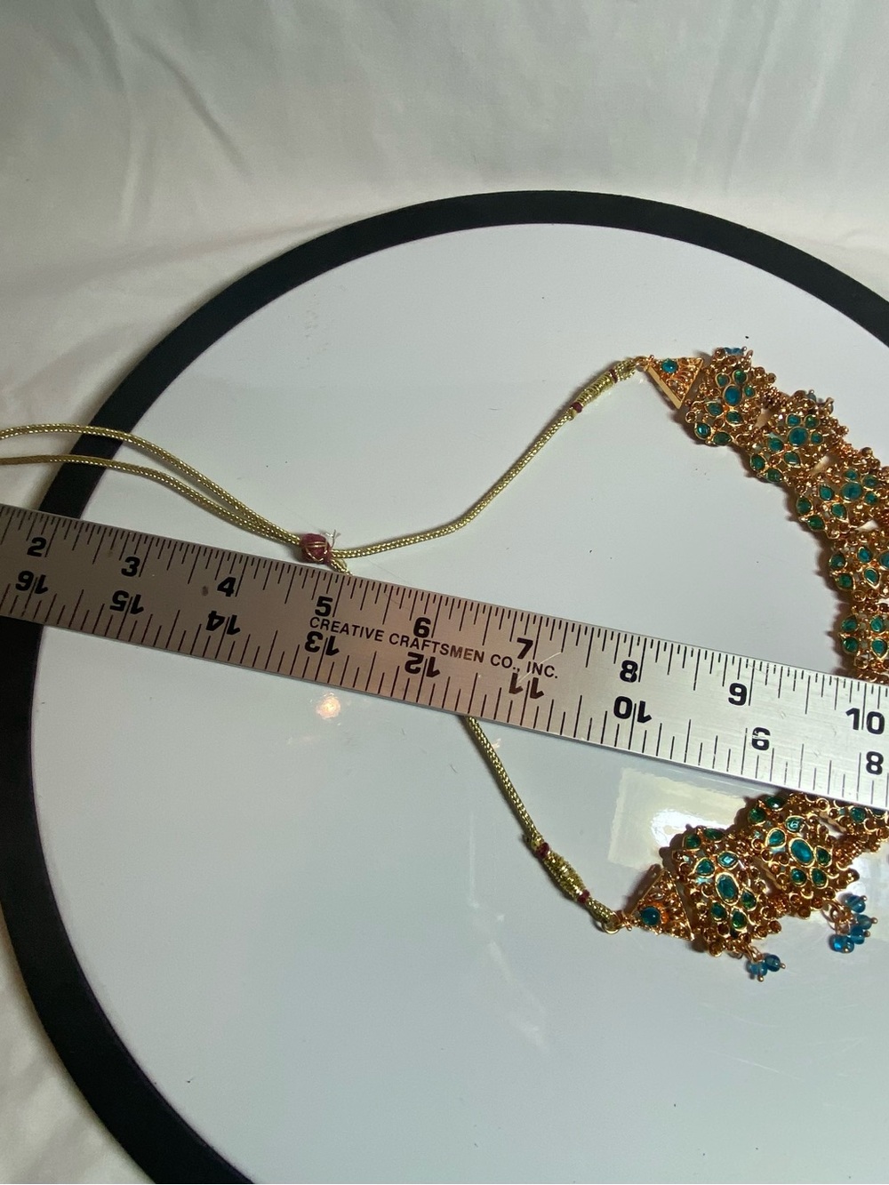 Traditional Indian Jewelry set. Length adjustable. - Picture 8 of 9